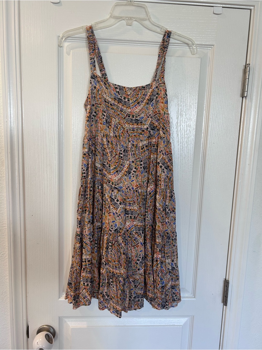 Dear John Multicolor Mosaic Print Mini Sundress